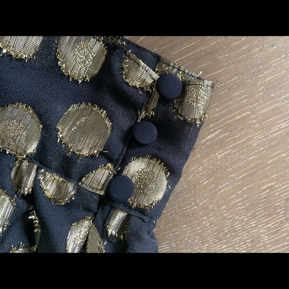 For Love & Lemons Black Lottie Tie Front Blouse M - Picture 7 of 14